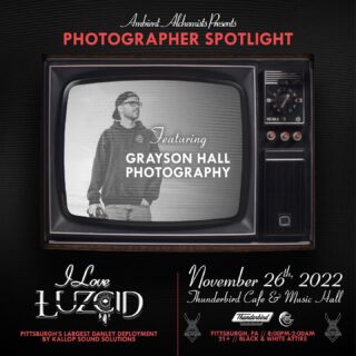 I Love LUZCID
(A 1950’s Black & White Themed event) 
📍Thunderbird Cafe & Music 11/26

𝐏𝐇𝐎𝐓𝐎𝐆𝐑𝐀𝐏𝐇𝐘 𝐒𝐏𝐎𝐓𝐋𝐈𝐆𝐇𝐓

Grayson Hall Photography
 
Grayson Hall Photography is a professional photographer based out of Morgantown, WV. He first got into photography in high school after his dad gave him his old Canon AE-1 film camera to photograph him and his friends skateboarding. He quickly realized that this was something he was very passionate about and started photographing concerts for fun to help learn how to shoot in all lighting situations. 

Now after 17 years behind the lens he photographs everything from music  festivals, concerts, weddings, portraits, and real estate and has won best photographer two years in a row in Morgantown, WV. He strives at being well rounded and always bringing unique and visually pleasing photos that you can’t get any where else.

‼️ Best Of Morgantown ‼️
 It’s that time of year again

𝐕𝐎𝐓𝐄 𝐅𝐎𝐑 𝐆𝐑𝐀𝐘𝐒𝐎𝐍 𝐇𝐀𝐋𝐋 𝐏𝐇𝐎𝐓𝐎𝐆𝐑𝐀𝐏𝐇𝐘 

Follow the link in our bio 

.
.
.

#ambientalchemists #ambientarmy #iloveluzcid #PittsburghEDM